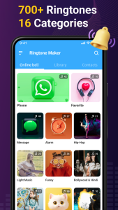 اسکرین شات 1 برنامه Ringtone Maker & Music Cutter