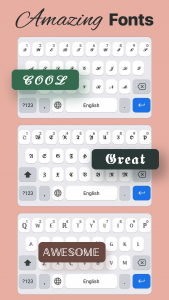 اسکرین شات برنامه Fonts Art: Keyboard Font Maker 1