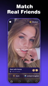 اسکرین شات 4 برنامه Monkey: live video chat & call