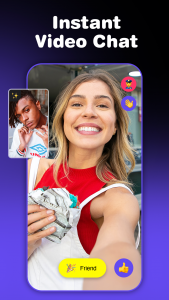 اسکرین شات 1 برنامه Monkey: live video chat & call