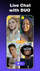اسکرین شات 2 برنامه Monkey: live video chat & call