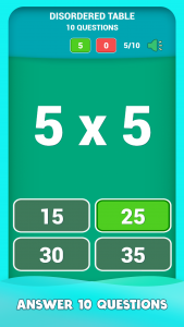 اسکرین شات برنامه Multiplication tables games 4