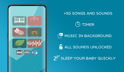 اسکرین شات 6 برنامه Baby sleep sounds - lullaby