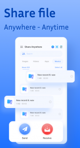اسکرین شات 1 برنامه Share - File Transfer, Connect