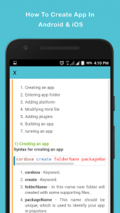 اسکرین شات برنامه Android Code Play - Learn iOS Android Windows app 8