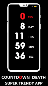 اسکرین شات برنامه Death Timer Calculator 💀 for Countdown App prank 1