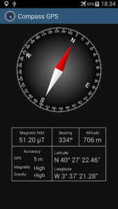 اسکرین شات برنامه Compass with GPS 1