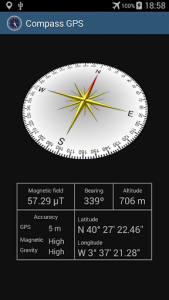 اسکرین شات برنامه Compass with GPS 2
