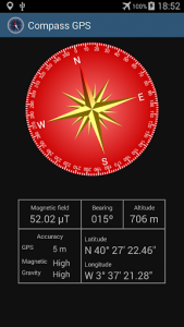 اسکرین شات برنامه Compass with GPS 4
