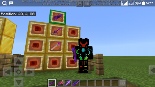 اسکرین شات 4 برنامه Elemental Sword Mod for MCPE