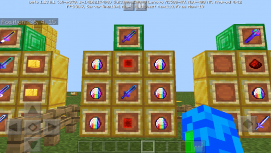 اسکرین شات 2 برنامه Elemental Sword Mod for MCPE
