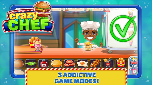 اسکرین شات بازی Crazy Chef: Top Burger Game 1