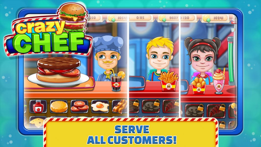 اسکرین شات بازی Crazy Chef: Top Burger Game 2