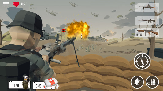 اسکرین شات بازی WW2 Heroes: Polygon World War 3