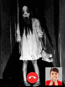 اسکرین شات برنامه Creepy Video Call from Slender Ghost Horror Prank 5
