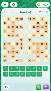 اسکرین شات 2 بازی Math Cross - Crossword Puzzle