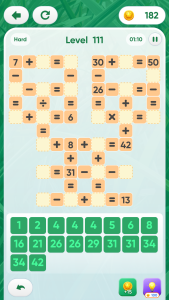 اسکرین شات 6 بازی Math Cross - Crossword Puzzle