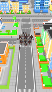 اسکرین شات بازی Crowd Run - City in fall.io 5