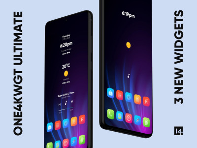اسکرین شات 2 برنامه One4KWGT Ultimate: KWGT widget