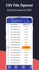 اسکرین شات 7 برنامه CSV File Viewer