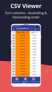 اسکرین شات 4 برنامه CSV File Viewer