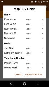 اسکرین شات 2 برنامه CSV To Contacts