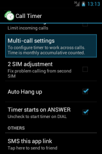 اسکرین شات برنامه Call-Timer 5