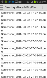 اسکرین شات 6 برنامه Photo Recycle Bin
