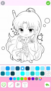اسکرین شات 3 بازی Cute Drawing : Anime Color Fan