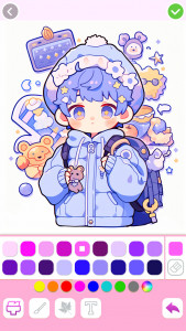 اسکرین شات 2 بازی Cute Drawing : Anime Color Fan
