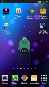 اسکرین شات برنامه Monsters Battery Widget 2