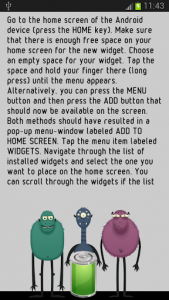 اسکرین شات برنامه Monsters Battery Widget 1