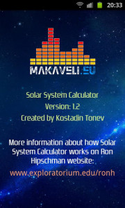 اسکرین شات برنامه Solar System Calculator 7