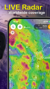 اسکرین شات برنامه Ventusky: Weather & Live Radar 3