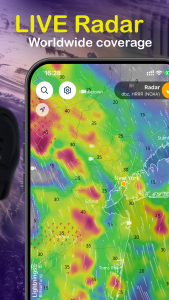 اسکرین شات برنامه Ventusky: Weather Maps & Radar 3