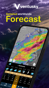 اسکرین شات برنامه Ventusky: Weather Maps & Radar 1