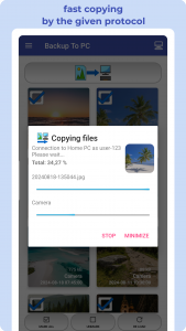 اسکرین شات 6 برنامه Backup Photos To My PC, NAS