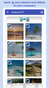 اسکرین شات 1 برنامه Backup Photos To My PC, NAS