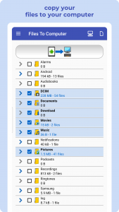 اسکرین شات برنامه Transfer Files To Computer, PC 1