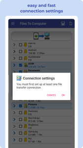 اسکرین شات 3 برنامه Transfer Files To Computer, PC