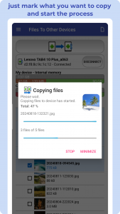 اسکرین شات برنامه Files To Other Devices 3