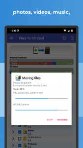 اسکرین شات برنامه Files To SD Card or USB Drive 3