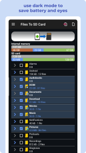 اسکرین شات 3 برنامه Files To SD Card or USB Drive