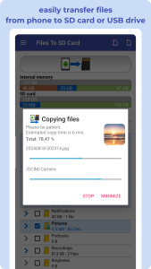 اسکرین شات 6 برنامه Files To SD Card or USB Drive
