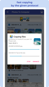 اسکرین شات 7 برنامه Photos To Computer or NAS