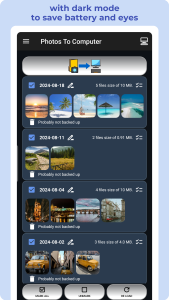 اسکرین شات 2 برنامه Photos To Computer or NAS