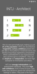 اسکرین شات برنامه 16 Types Personality Test 3