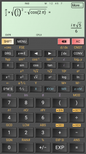 اسکرین شات برنامه HiPER Scientific Calculator 5