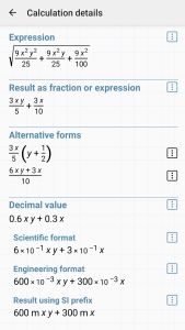 اسکرین شات 6 برنامه HiPER Scientific Calculator