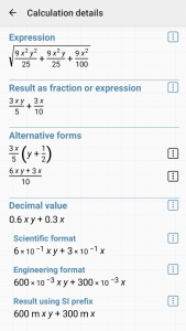 اسکرین شات برنامه HiPER Scientific Calculator 6